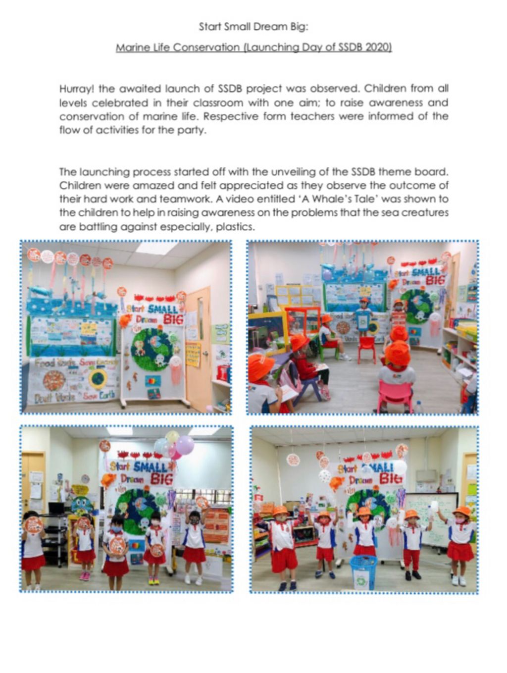 Start Small Dream Big Official Launch