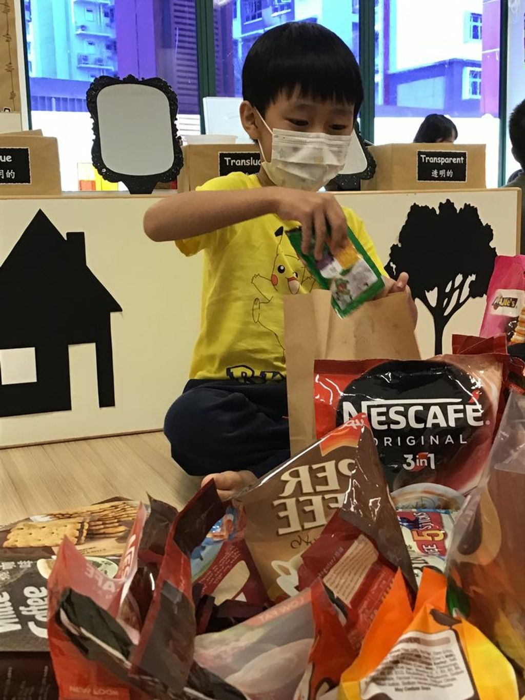 Packing snack packs for our community cleaners