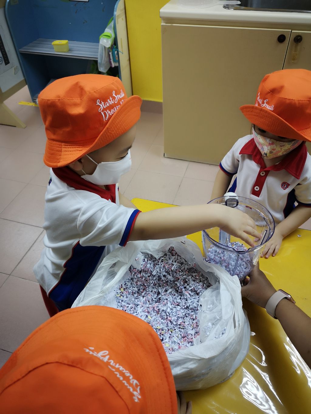 KU326 “Shine Bright With Kindness”: #4 - 'Paper & Us' Preparing the goodie bags for our elderly!