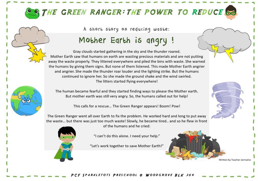 The Green Ranger: The Power To Reduce by PCF Sparkletots@Woodgrove 364