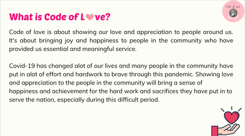 SSDB Project Title: Code Of Love Appreciating Bus drivers and Preschool Teachers — photo 2