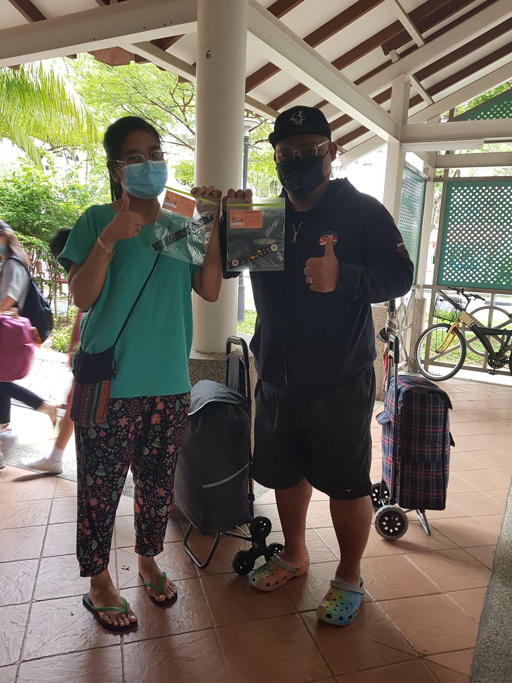 'CARING FOR THE COMMUNITY' Mass distribution of Mask Extender @ Blk. 443 — photo 2
