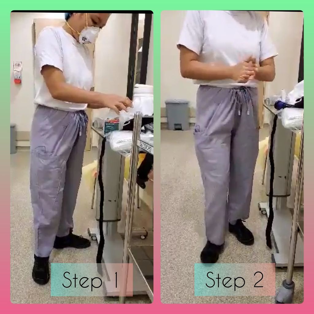 How nurse Ben protect herself working in the hospital