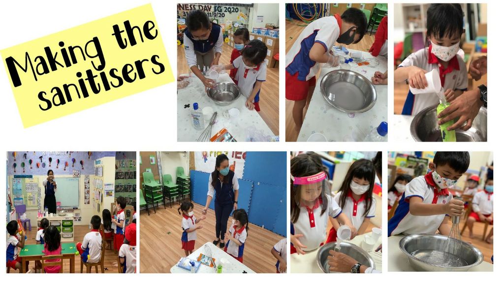 DIY sanitisers for our care packs!