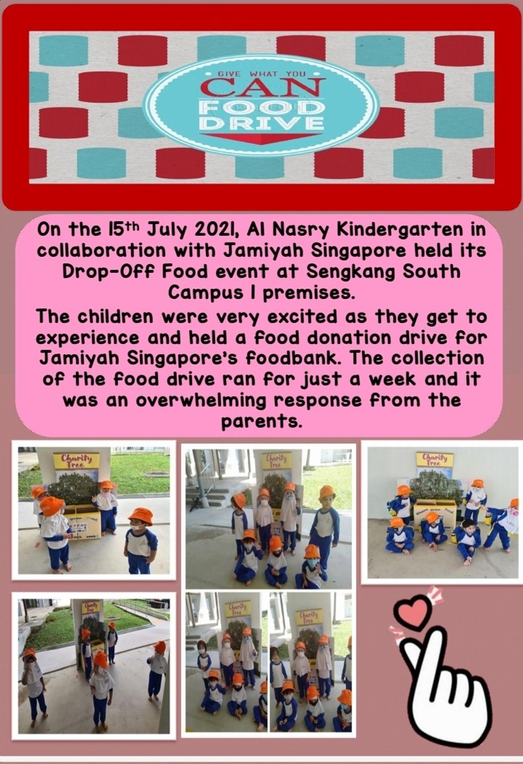Give What You Can Food Drive-Blk 552,Hougang St 51