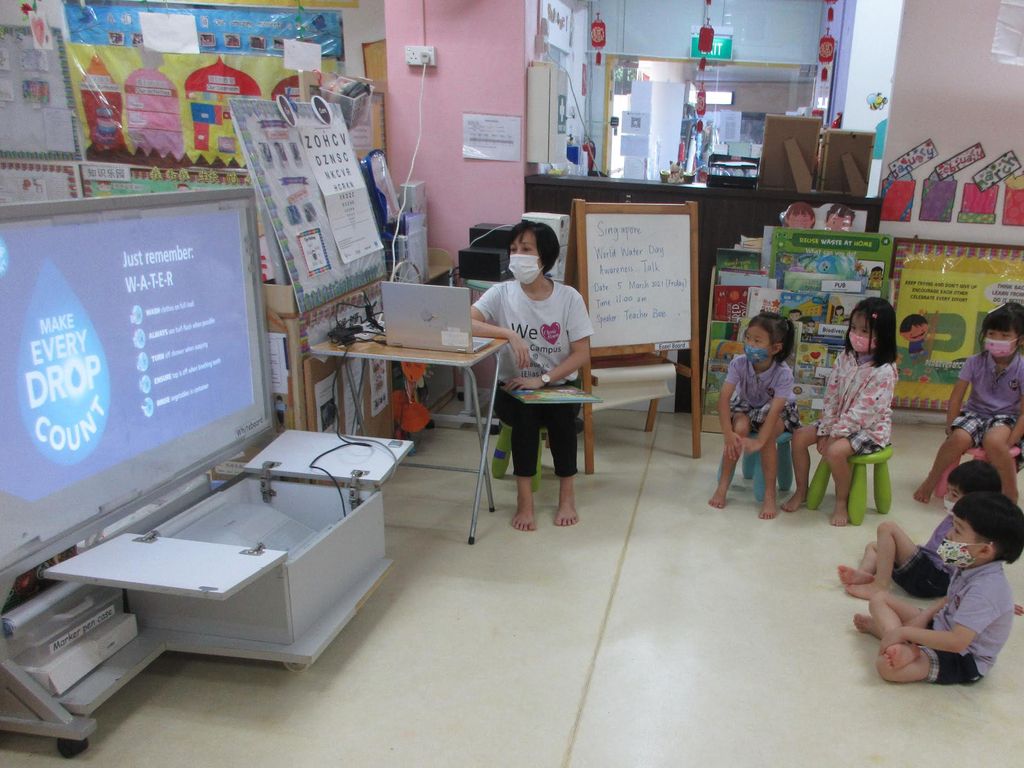 Cherie Hearts Kidz Campus @ Pasir Ris Elias Mall - Event: “Singapore World Water Day” in March 2021 — photo 1