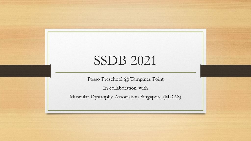 Posso Preschool @ Tampines Point SSDB 2021 (Recyclable Craft Fund Raising for MDAS)