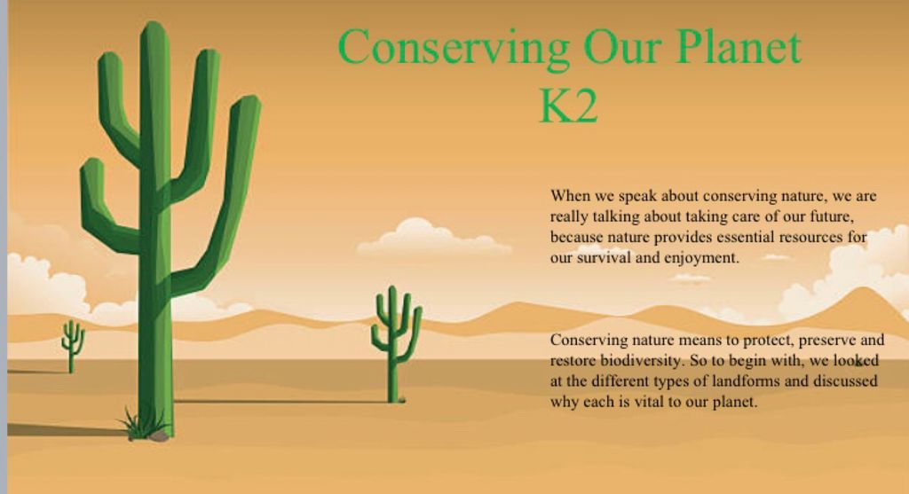 Conserving Our Planet